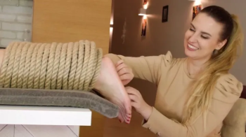 Weronika Tied Feet Of Amber Tied With Rope - 4K.webp