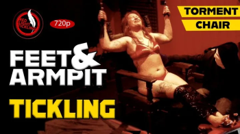Ticklish Redhead Chiara Tied Up and Tickled on the Tickle Chair - Fetish Merciless Feet and Armpit Tickling - Foot Tickl.webp