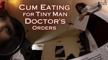 Cum Eating for Tiny Man, Doctor's Orders - HD - featuring Lita Lecherous and Jane Judge, a medical fetish scene with tin.webp
