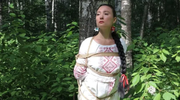 Sofi in the Ethnic dress_Bondage in the forest_Part 1-2_Full version.webp