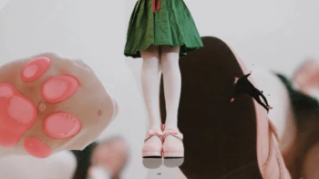 Giantess Schoolgirl Feet Crush Humiliation with Shoes & Cat Paw Socks Stockings.webp