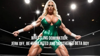 Wrestling Domination- Jerk off, be Humiliated and Smothered beta boy.webp