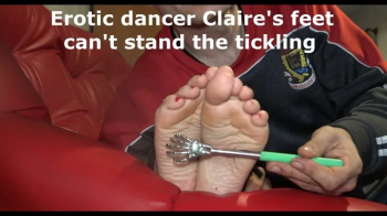 Erotic dancer Claire feet cant stand the tickling.webp