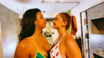They catfight, they lick eachother pussies, they fuck, they do facessiting, they swallow their feets, brazilian lesbian.webp