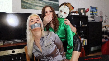Angelica Coralvine and Mina Salome tightly zip tied, plus tied with ropes and tape gagged, inescapable bondage! These tw.webp