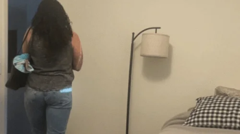 Tiny Roommate Spying on Sammie Gets Punished.webp
