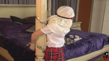 Step-Mother & Step-Daughter Viciously Gagged and Pole Tied! (WMV Format).webp