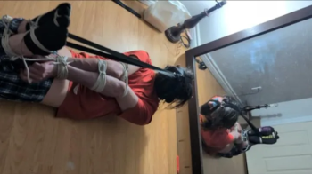 Harness gag hogtied.webp
