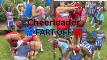 FART UNIVERSITY- Cheerleaders FART OFF!! Red vs Blue .. Stinky Ripe Farts makes the sub squeal.webp