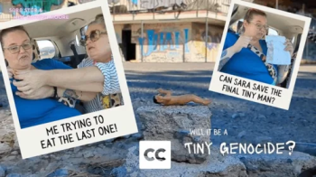 Will it be a Tiny Genocide- Gentle Giantess Sara Star protects tiny man species from hungry MiLF OctoGoddess Captioned V.webp