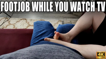 POV Footjob While You Watch TV - KingMarti - 4k UHD 2160p.webp