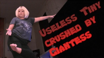 Useless Tiny Crushed By Giantess Goddess.webp