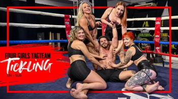 Nara, Mel, Ary and Lady tag team to punish Luiz in a tickling battle (1080 EN-sub) Tickling - Tickle - Tickling Male - M.webp