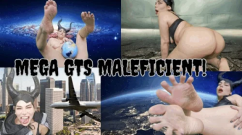 Megagiantess Maleficient Growth and crush the earth.webp