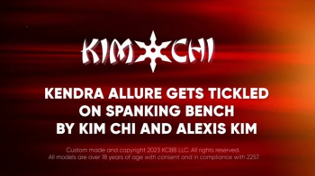 Kendra Allure gets Tickled on Spanking Bench by Kim Chi & Alexis Kim.webp