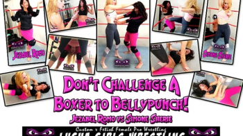 1516-Never Challenge a Boxer to Bellypunch - Female Wrestling.webp
