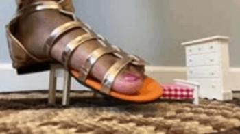 Giantess special effects - giantess destroys tiny human studio apartment 1080 smaller shrinking fetish, crush, foot domi.webp
