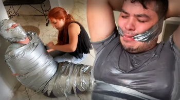 Chubby Jogger Boy’s Nightmare – 60 Minutes of Serious Femdom Duct Tape Domination (mp4).webp