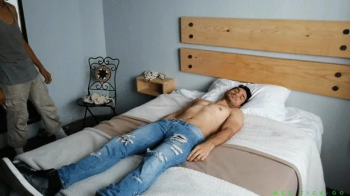 Fernando Gets Wrapped In A Blanket & Receives Merciless Foot Tickling By His Room Mate.webp