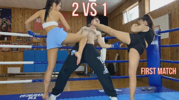 Mixed Wrestling Match 2Vs1.webp