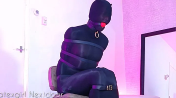 THE TIGHTER IT GETS, THE HARDER I CUM - Nylon Encased Latexgirl Triple Bondage Orgasms - FULL SESSION.webp