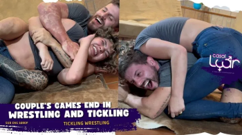 Couple's Games end in Wrestling and Tickling! (SUB ENG 1080P) WRESTLING TICKLING COUPLE.webp