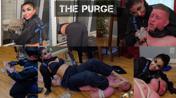 The Purge- Happy Becomes An Unfortunate Victim As Calisa Participates In The Annual Purge Event When All Crime Is Legal.webp
