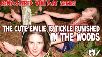 REMASTERED VINTAGE SERIES - THE CUTE EMILIE IS TICKLE PUNISHED IN THE WOODS - MP4.webp