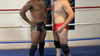Men's Wrestling- Romeo and Tom Strip Each Other to Tighty Whities.webp