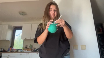 Inflating my belly with a pump and fart.webp