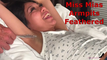 Miss Mia’s Armpits Feathered - Antickl Armpit Tickling Hairy Armpits With Feather Tickling WMV.webp