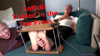 Antickl Tickled in the Toe Press - Bella Ink Female Tickling Male Foot Tickling.webp