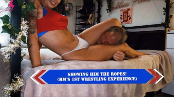 Showing Him The Ropes! (MM's 1st Wrestling Experience) ft Goddess Fina & Military Man.webp