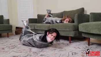 Alba and Tilly - Double Crossed Dommes get Bound, Gagged and Wrapped! (MP4 Format).webp