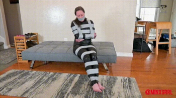 MinxGrrl - Catburglar Tape Tied, Tape Gagged & Taped Eyes! (WMV Format).webp