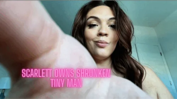 Scarlett's Owns Shrunken Tiny Man- Bedroom Panty Drawer Sex Toy Domination (POV Shrinking Fetish).webp