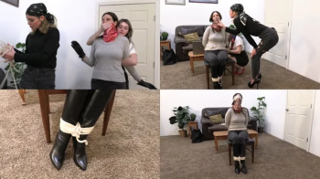 Kobe Lee Vs the Stepsisters Kody Evans And London Evans - Damsel Rope Bondage With Scarf Gags and Mouth Packing 1080.webp