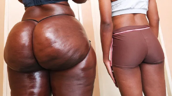 Black Meaty Asses - Bumboo (91kgs) vs Anabelle (43kgs) - extreme fart wrestling and punishment full.webp