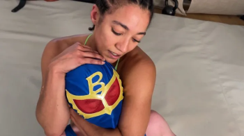 Lady Black Venus - Mixed Competitive Wrestling with Black Venus and Blue.webp