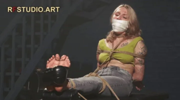 Rf Studio Production - Bramble - Foot Tickling in Tight Bondage with a Total Mouth Gag (FULL HD MP4).webp