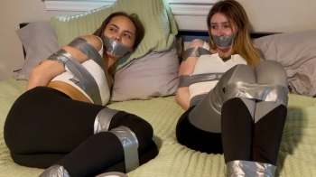 Tied Tales - Models Behind the Scene MP4-Blake LaVista and London Evans are tightly bound in duct ta.webp