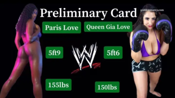 Goddess Marcy - Competitive Wrestling AFT#3- Paris Love vs Queen Gia Love - Preliminar Card.webp