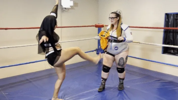 Pandemic Pro Wrestling - Sexy Nun vs Sexy Asstronaut - Stinkface Match.webp