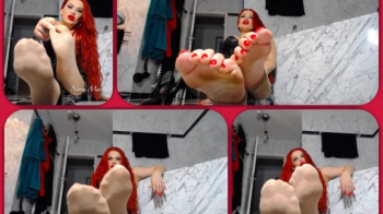 Mistress Nora Marinelli - Fußlecksau-tiefer kannst du nicht sinken!.webp