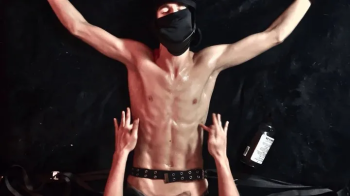 Nathan Justice - College Runner Gareth Strapped To The Bed For Tickling, Jerking, And Ballbusting (P.webp