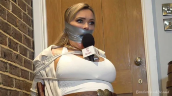 Borderland Bound - Charley in- Borderland Action News Big-Jugged Bimbo Reporting Repeatedly Gagged &.webp