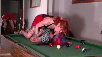 Sexy Lesbian Games - Vicky and Clare play pool, part 1 (mp4).webp