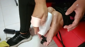 Tickling Touch - Tickling soles Face down Yosse.webp