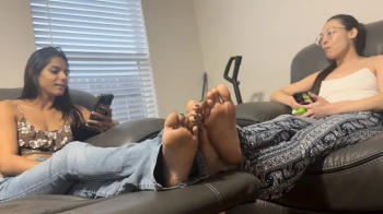 Rich Peruvians Footsie Adventures - Cute College Girls Misty Addams & Natasha Ty Play Barefoot Foots.webp