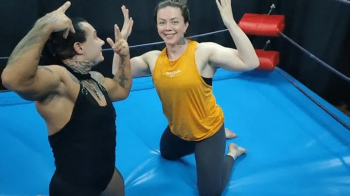 The Wrestling Amazons - 2 fem bodybuilders and fem wrestler wrestle each other.webp